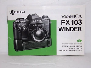 Yashica FX 103 Winder Instruction Manual Original Manual - Picture 1 of 4