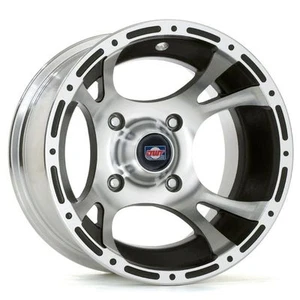 DWT-Douglas Wheel Rattlesnake RS12,12X7 4+3 4/156,Clear Coat Alum. Each #999-41 - Picture 1 of 1