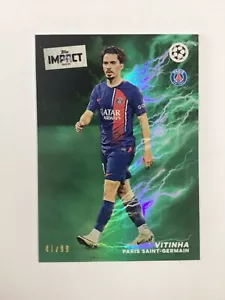 TOPPS IMPACT 2024 VITINHA PSG PARALELO 41/99 - Imagen 1 de 2