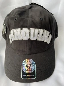 NHL Pittsburgh Penguins Women's Adjustable Hat 47 Natalie - Black - New - Picture 1 of 6