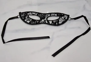 1 x Black Lace Masque Sexy Mascarade Tie Back Eye Visage Femme Fête Play Party I - Picture 1 of 6