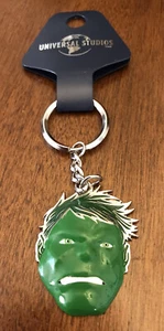 UNIVERSAL STUDIOS THEME PARK MARVEL INCREDIBLE HULK FACE COLLECTIBLE KEYCHAIN - Picture 1 of 3