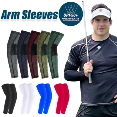 Sun Protection Cooling Arm Sleeves Gardening Outdoors Workouts Sunscreen Sleeves - Image 1 of 4
