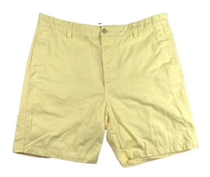 Chaps Shorts Mens Size 38 Yellow Cotton Flat Front Hiking Golf - Picture 1 of 9