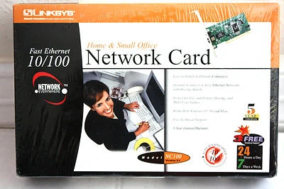 LINKSYS  HOME & OFFICE NETWORK CARD FAST ETHERNET 10/100 NEW. - Image 1 of 4