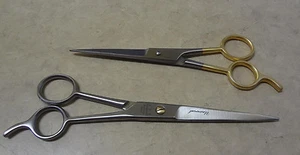 2PCS DOG PET CAT GROOMING ICE TEMPERED SCISSORS BRAND NEW - Picture 1 of 1