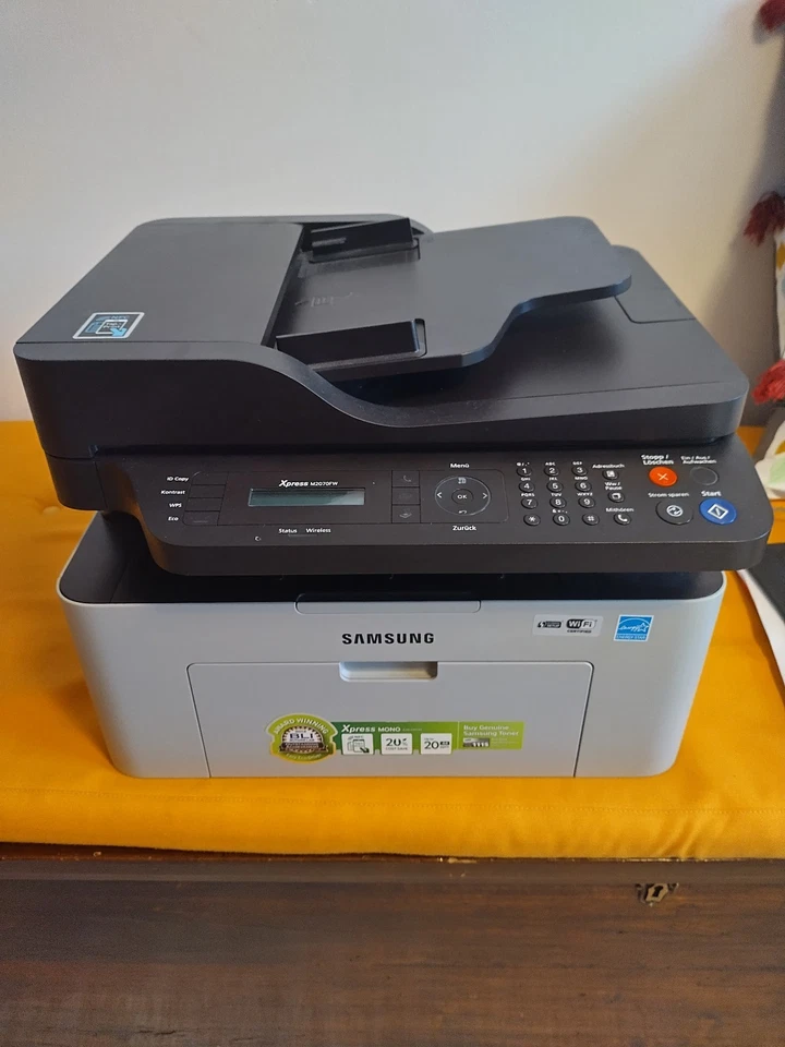 Samsung M2070FW Multifunzione Laser Bianco e Nero, Funzione Fronte/Retro - Immagine 1 di 4