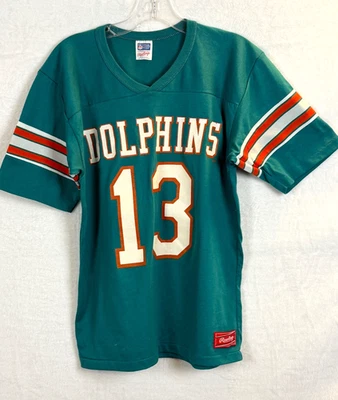 Camiseta deportiva oficial de los Miami Dolphins Dan Marino vintage #13 Rawlings talla M Foto 1 de 4