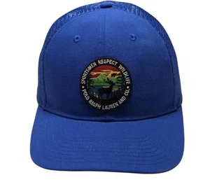 Polo Ralph Lauren PRL Sportsman Wildlife Nature Patch Blue Trucker Hat Cap - Picture 1 of 7
