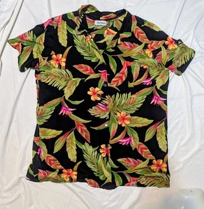 Miraclesuit Hawaiian Shirt Women LargeHawaiian Slinky Beach Tropical Travel - Bild 1 von 6