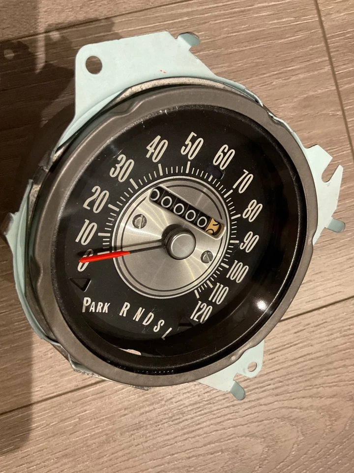 Oldsmobile Cutlass 442 1971 1972 cambio de columna velocímetro azul haz alto restaurado Foto 1 de 4