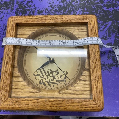 Relógio químico quadro de carvalho feito à mão por JIM MOFHITZ engraçado relógio analógico de 3 mãos - Imagem 1 de 4