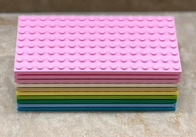 Lego Lote a Granel de 10 (Colores Mezclados) 8 x 16 Placas Base de Pernos 92438 5" x 2.5" Lote-2 Foto 1 de 3