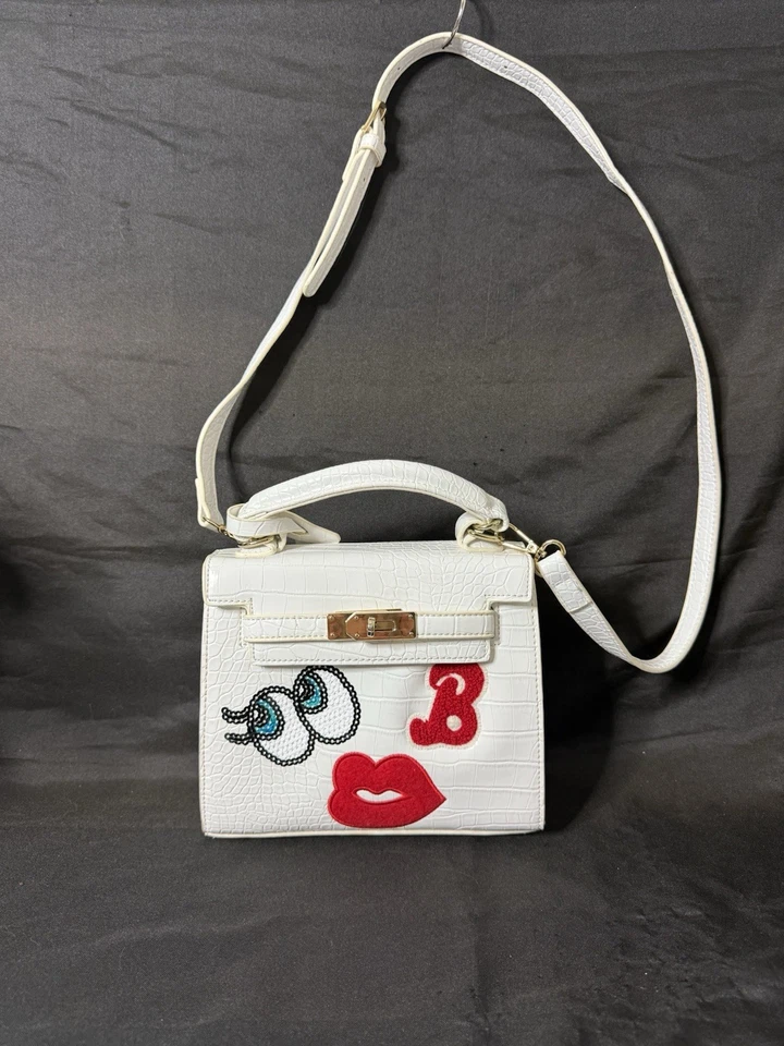 Bolso de Mano Vintage PLAYNOMORE “Chica Tímida” de Diseñador Pop Coreano, Cartera Blanca Foto 1 de 4