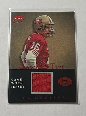 JOE MONTANA 2004 FLEER GREATS THE GLORY OF THEIR TIME GAME WORN JERSEY - 49ERS! - Image 1 of 2
