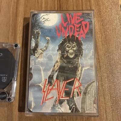 RARE SLAYER LIVE UNDEAD CASSETTE /METAL BLADE/72217-4/1987/EXCELLENT+ - Image 1 of 4