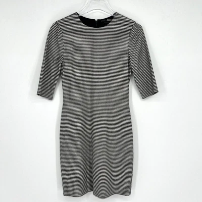 Alice + Olivia Dress Womens 6 Houndstooth Career Office Preppy Classic - Image 1 of 4