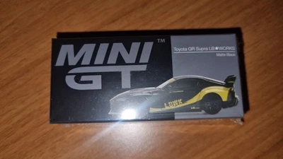 MINI GT 1:64 GR Supra LB-Works Matte Black Diecast Model Sealed - Immagine 1 di 3