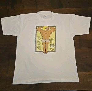 Vintage 80s Beach Bum T Shirt 100% Cotton Size XL Single Stitch T- America - Picture 1 of 12
