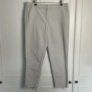 Mint Velvet Womens Chino Trousers UK 14 W34" L26" Beige Ankle Tapered Capri - Picture 1 of 10