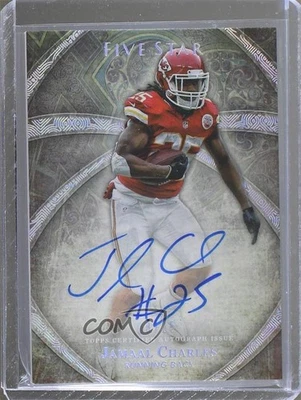 2014 Topps Five Star Auto Rainbow /25 Jamaal Charles #FSA-JCH Auto - Image 1 of 2