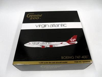GeminiJets 1:200 Virgin Atlantic Boeing 747-400 – Limited! - G2VIR608 - 2016! - Image 1 of 4