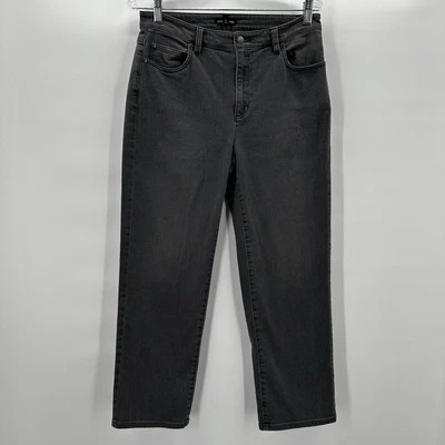Eileen Fisher Jeans Womens 6 Gray Straight Slim Leg Organic Cotton Stretch - Image 1 of 4