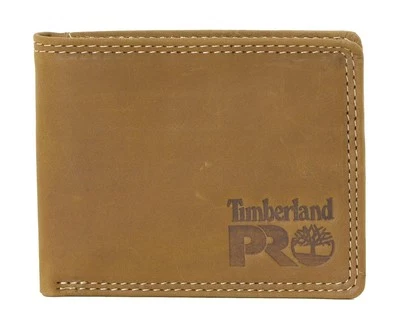 Timberland PRO Men's Slim Leather RFID Bifold Wallet with Back ID Window - Image 1 of 4