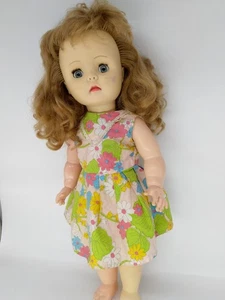 Vintage Puppe Made in England, Chiltern 17" erdbeerblond lockiges Haar 43 cm - Bild 1 von 23
