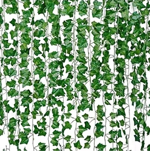 Parthenocissus Leaves Artificial Hanging Plants Faux Greenery Vines Fake Garland - Picture 1 of 2