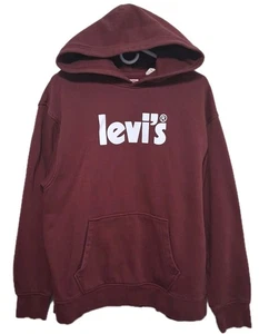 Levis Sweatshirt Herren Large Relaxed Fit Rot Burgur Pullover Hoodie Comfort - Bild 1 von 6