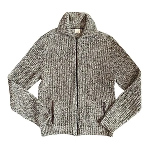 Vintage Montgomery Ward Full Zip Chunky Knit Cardigan with Pockets - Picture 1 of 3