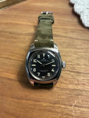 Vintage 1940's Rolex Oyster Ref 3139 Cushion Case Wristwatch WW2 Watch Explorer - Image 1 of 4