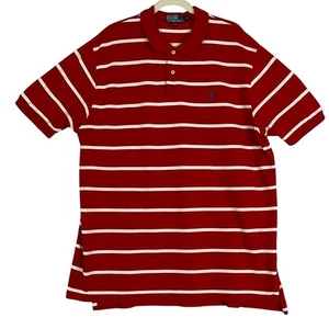 Polo by Ralph Lauren Polo Manga Corta Rojo Blanco Rayas Para Hombre XXL - Imagen 1 de 9