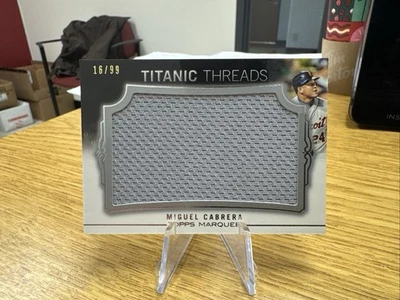 Miguel Cabrera 2011 Topps Marquee Titanic Threads Jersey Relic #16/99 - Image 1 of 3