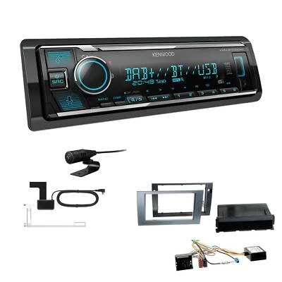Kenwood Digital Autoradio DAB+ Bluetooth Alexa für Seat Exeo schwarz ohne Canbus - Bild 1 von 4