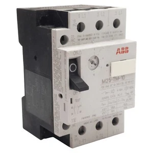 ABB M25-TM-10 Motor Protection Circuit Breaker, 3-Pole, 1N.O. + 1N.C., 6-10A - Picture 1 of 6