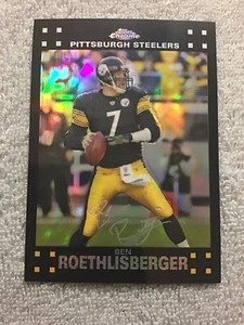 2007 Topps Chrome BEN ROETHLISBERGER #TC62 Refractor Parallel Steelers - Picture 1 of 3