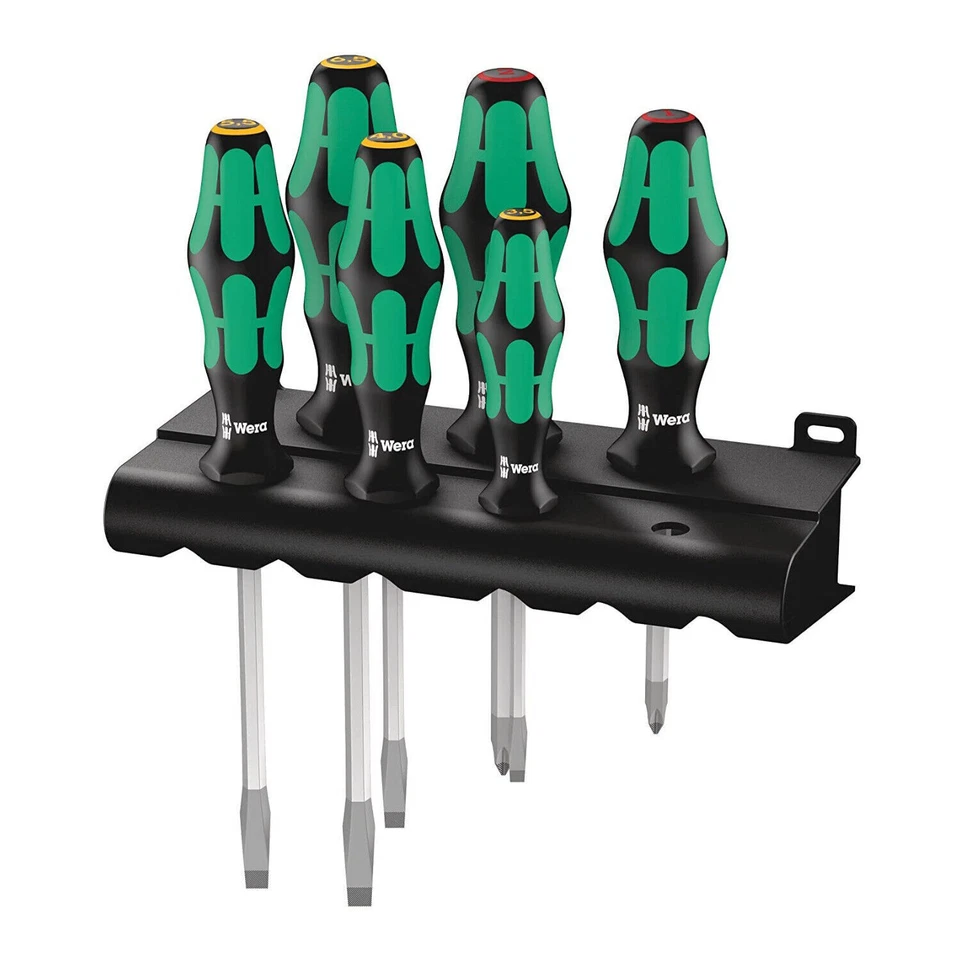 Wera 334/6 Rack Schraubendrehersatz Kraftform, 6-teilig (05105650001)