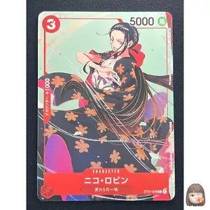 [CASI NUEVO] Juego de tarjetas de promoción paralelas de Nico Robin de una pieza japonesa ST01-008 3 E56 - Imagen 1 de 3