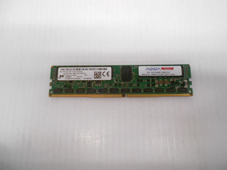Micron 8GB DDR4-2133P MTA18ASF1G72PF1Z-2G1T12AAIGD NVDIMM-N Ram Memory NVRAM - Image 1 of 1