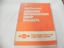 New Listing1979 Chevrolet Car & Light Duty Trucks Dealer Advance Information Shop Manual