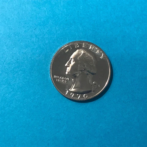 1970 S Washington Proof Quarter   FREE SHIP Cover