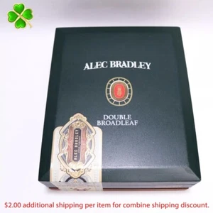 Caja de cigarros de madera vacía doble hoja ancha Alec Bradley Gran Corona 8" x 6,5" x 2,5" - Imagen 1 de 11