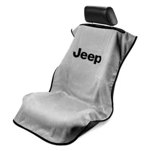 Seat Armour Universal Grey Towel Front Seat Cover for Jeep Letters - Foto 1 di 1