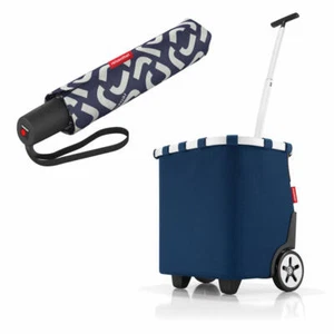 reisenthel Einkaufstrolley carrycruiser Set m. umbrella pocket duomatic DarkBlue - Bild 1 von 1