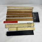 Vintage ruler drafing lot DIETZGEN Slide Rule Engineering Ruler 1768P Made USA