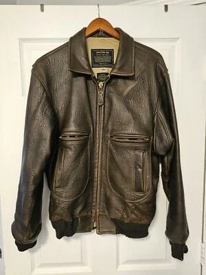 Chaqueta de Vuelo De Colección SPORTY'S PILOT SHOP Cuero G-2 Auténtica Hecha en EE. UU. Talla 40 Foto 1 de 4