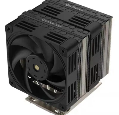 CPU Cooler Support AMD EPYC 9654 SP5-M99 6-Tube Dual Fan Dual Tower 450W - Image 1 of 2