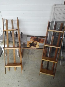 Handmade Display Stand,Vintage wooden slats ,3 to 4 shelves,made to order - Picture 1 of 5